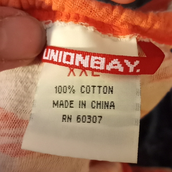 Union Bay orange striped tank top - Picture 5 of 5